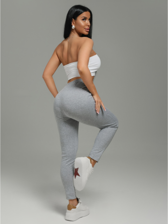 Женские леггинсы Бритни / Серый меланж