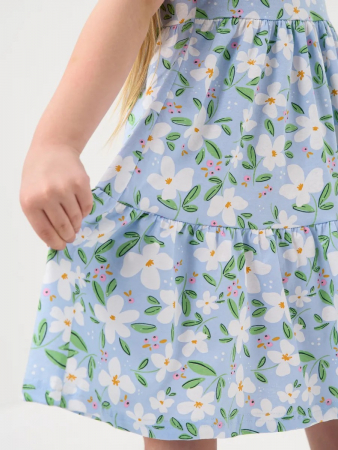 Детское платье "Славянка" / Голубой