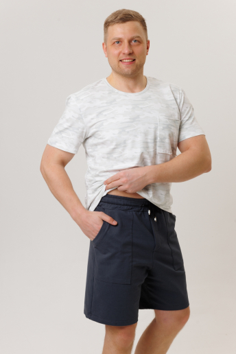 Мужской костюм с шортами 2268 / Серый