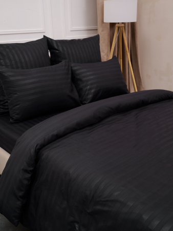 Пододеяльник микрофибра страйп / Графит