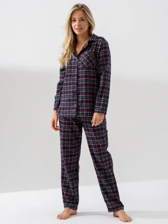 Женская пижама "Добрый вечер" 2163-Ф / Синий