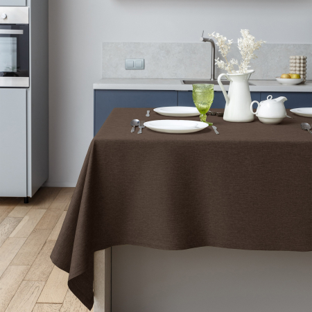 Скатерть рогожка "Волшебная Ночь" / Шоколад (упаковка 2)