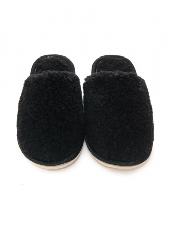 Тапки меховые / черные