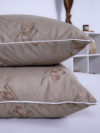 Подушка "Овечья шерсть" полиэстер стандарт / Полиэфирное волокно