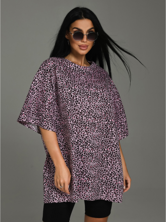 Женская футболка Ирбис / Фуксия