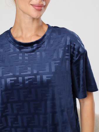 Женский костюм Элнора-Жаккард / синий