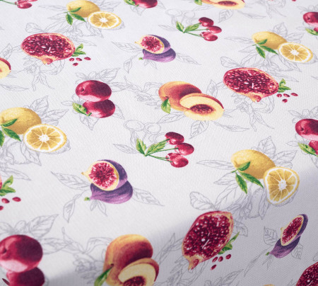 Скатерть рогожка / Спелые фрукты 1