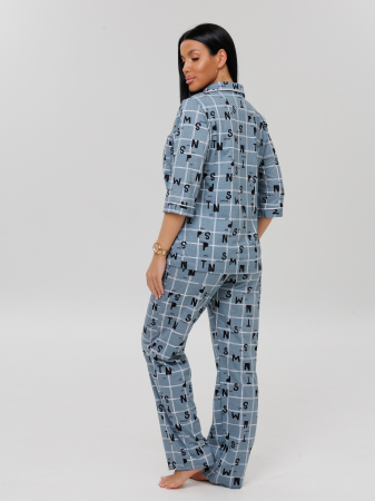 Женский костюм К-132(К) / Серый (буквы)