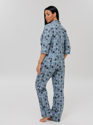 Женский костюм К-132(К) / Серый (буквы)