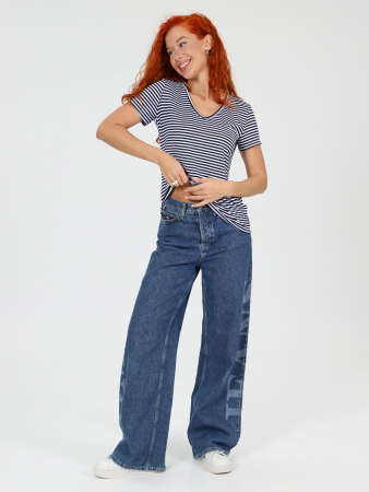 Женская футболка Лимона / Темно-синий