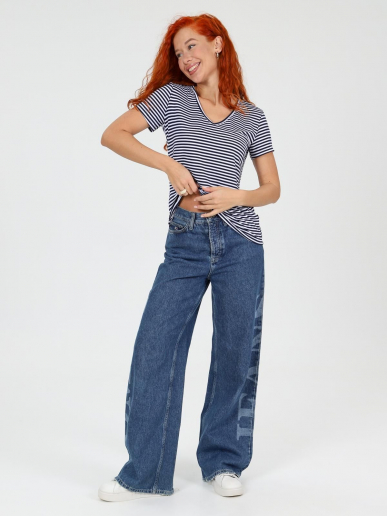 Женская футболка Лимона / Темно-синий