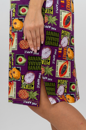 Женский халат 37007 / баклажан