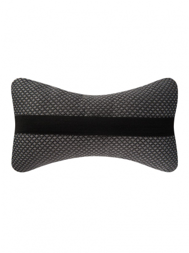 Подушка на подголовник плоская / серая