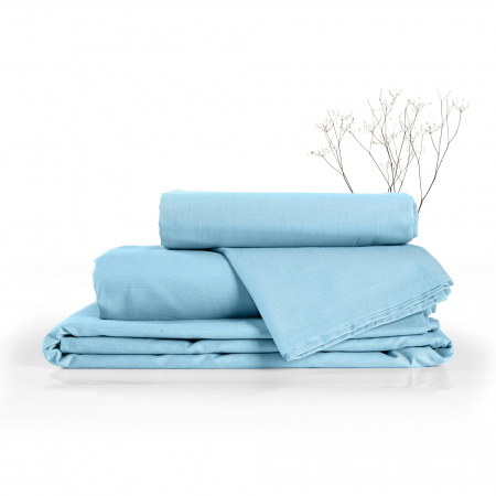 Простыня "Verossa" Melange / Aqua