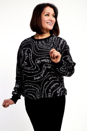 Женский свитшот 88132 / черный