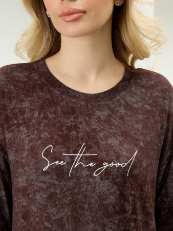 Женская туника Миэла-1 / шоколадный