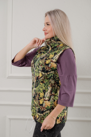 Жилет женский из футера / Клен