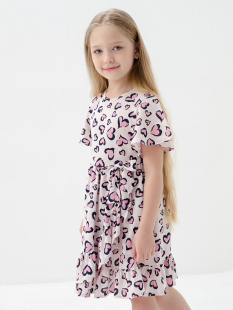 Детское платье "Мальва" / Светло-розовый
