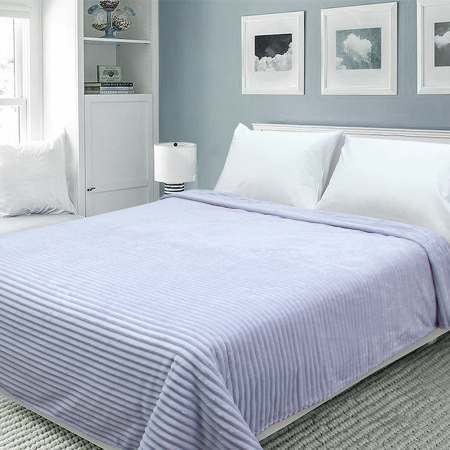 Покрывало Happy Family велсофт волна г/к №57 Серебро