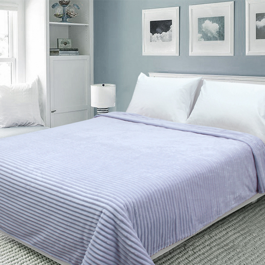 Покрывало Happy Family велсофт волна г/к №57 Серебро