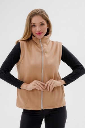 Жилет женский из футера / Капучино