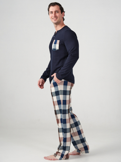 Мужская пижама "Горец" 1097-К / Темно-синий