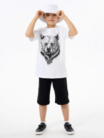 Детская пижама с шортами "Сорванец" / Медведь