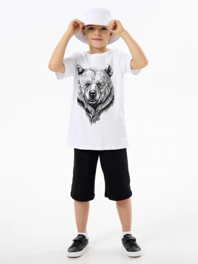 Детская пижама с шортами "Сорванец" / Медведь