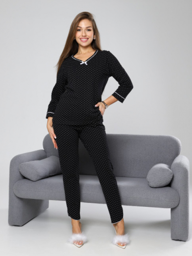 Женская пижама П-150.01 / горошек