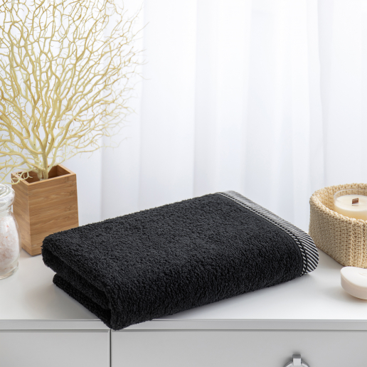 Махровое полотенце "Verossa" Fjord / черный
