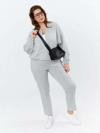 Женский бомбер Нео-1 БО-004 / серый меланж