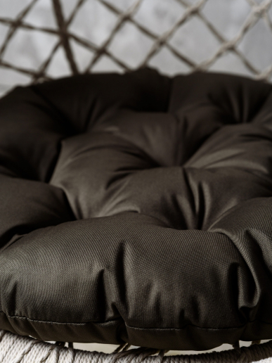 Круглая подушка для подвесных качелей (оксфорд) / Черный