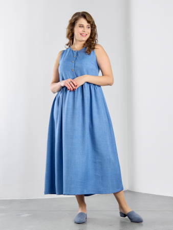 Женское платье "Женский каприз-1" / синий