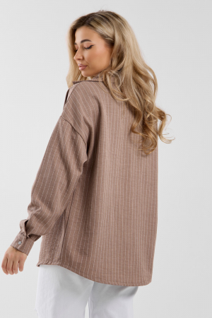 Женская рубашка 36987 / коричневый