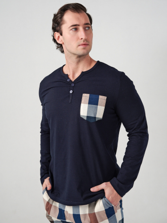 Мужская пижама "Горец" 1097-К / Темно-синий