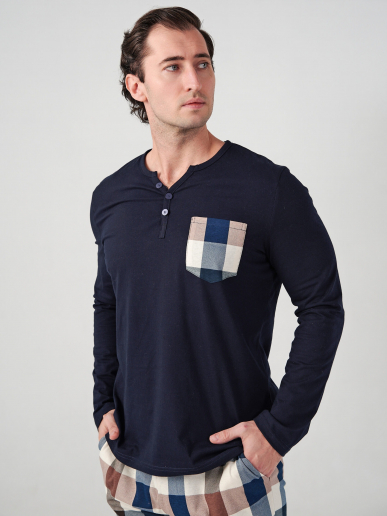 Мужская пижама "Горец" 1097-К / Темно-синий