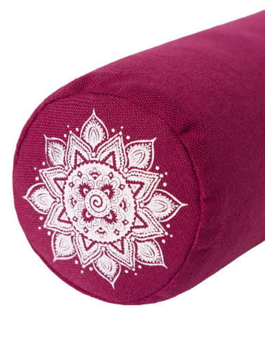 Подушка для йоги "Валик релакс" / бордо