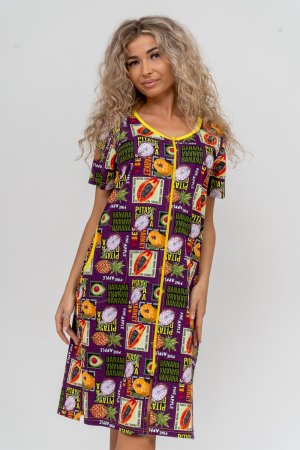 Женский халат 37007 / баклажан