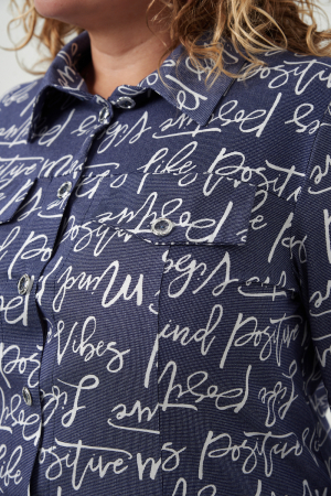 Женская рубашка 83605 / индиго