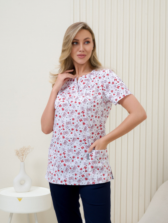 Рубашка медицинская женская М-281(ST13) Элит-145 / Стрейч