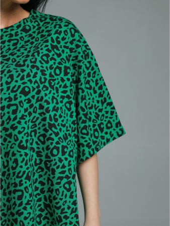 Женская футболка Ирбис / Зеленый