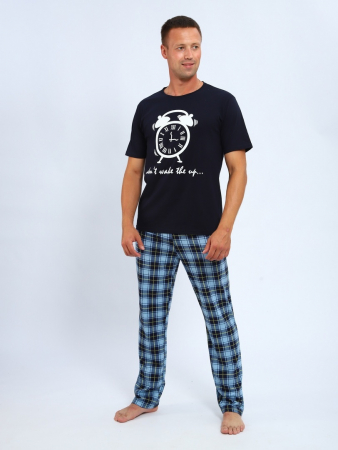 Мужской костюм Будильник 813 / Синий