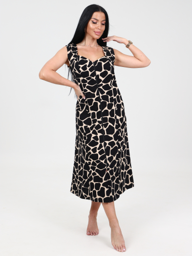 Женский сарафан ШИРОКАЯ БРЕТЕЛЬ СК-563 / Жираф