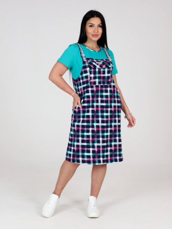 Женское платье СТРАЙК ПлК-52 / Зеленый фон