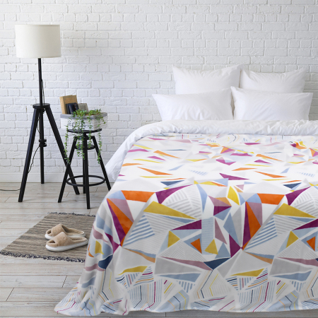 Покрывало Happy Family велсофт Абстракция