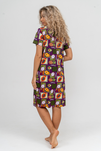 Женский халат 37007 / баклажан