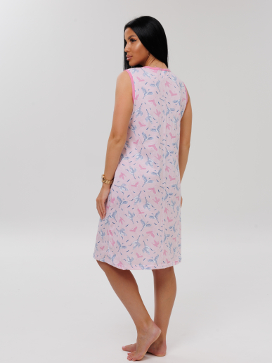 Женская сорочка для беременных Сор-80(К) / Розовый (аист)