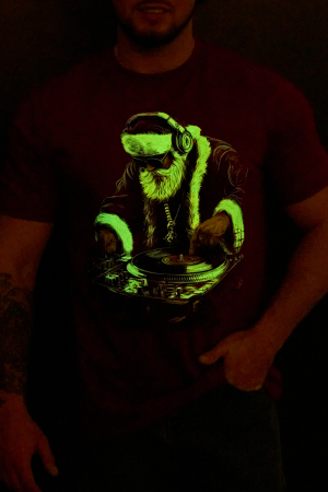 Мужская футболка 8581 / бордо+диско дедМ