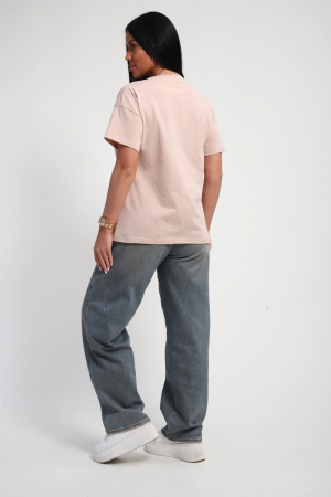 Женская футболка 85661 / бежевый