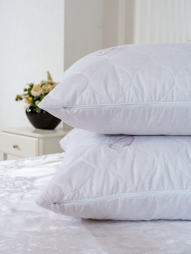 Подушка "Лебяжий пух" тик п/э